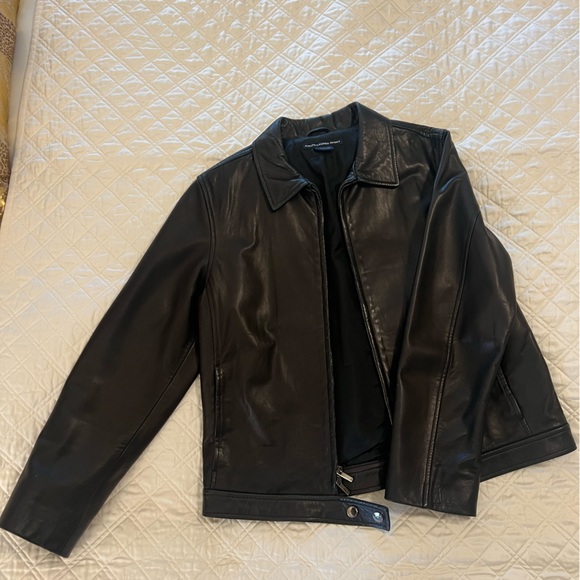 Ralph Lauren Sport Lambskin Leather Bomber size 10 - Picture 2 of 14